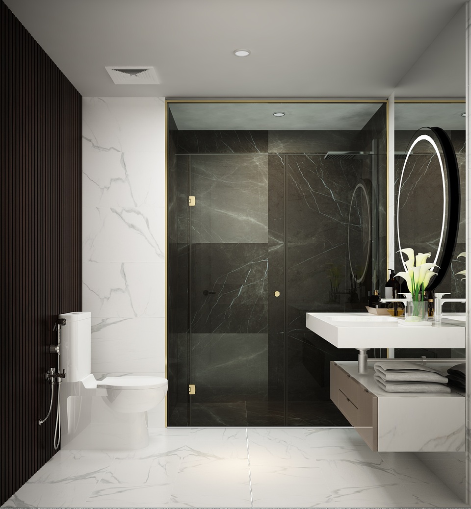 Phân khúc căn hộ cao cấp vẫn hút khách nhờ tiêu chuẩn bàn giao - 2 Phòng tắm với những thiết bị được kết hợp hài hòa tạo nên sự tinh tế, sang trọng