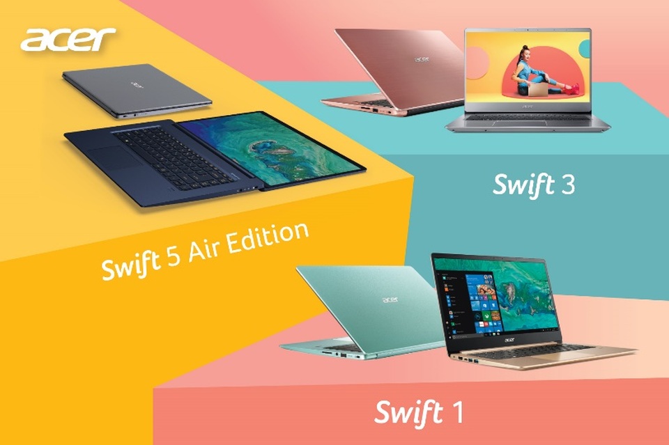 Hiệu quả vượt trội với dòng laptop “siêu mỏng, siêu nhẹ” Acer Swift Series - Ảnh 2. Hiệu quả vượt trội với dòng laptop “siêu mỏng, siêu nhẹ” Acer Swift Series - Ảnh 2.