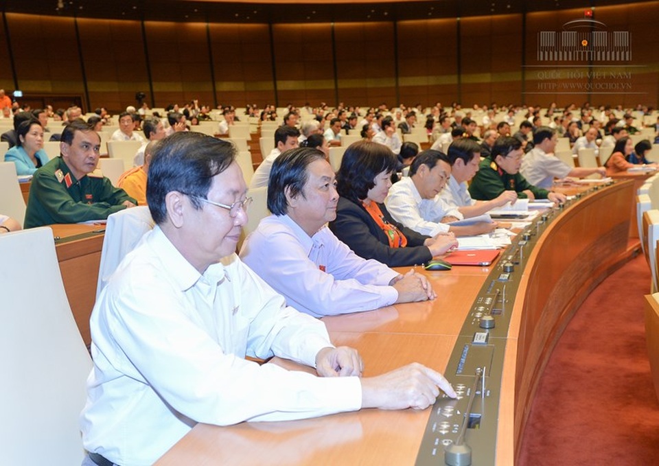 Không cho phép dùng tiền ngân sách "cứu" doanh nghiệp Nhà nước - 1 Quang cảnh hội trường Quốc hội (ảnh: Quochoi.vn)