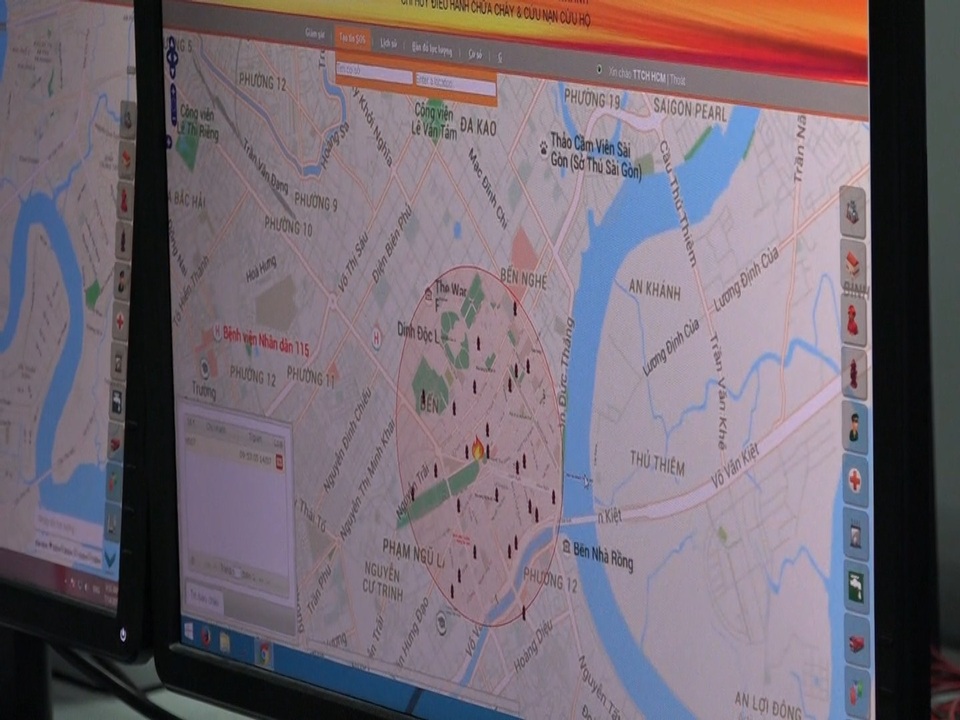 Một dấu hiệu báo cháy giả lập.