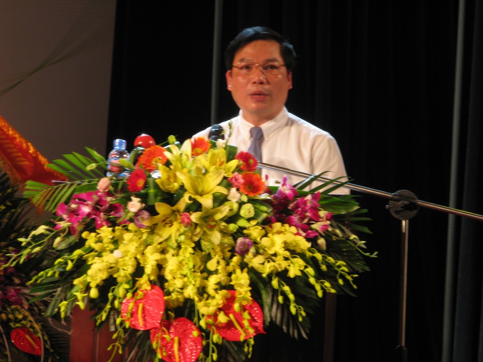 Ông Tống Quang Thìn - Phó Chủ tịch UBND tỉnh Ninh Bình phát biểu tại Lễ Khai mạc. Ảnh: T.T.