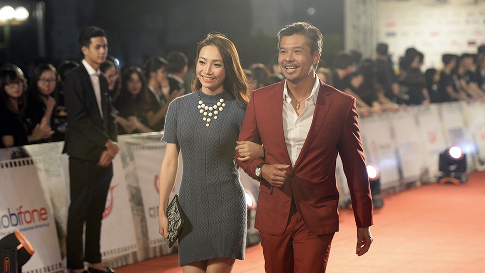 Nam diễn viên Việt kiều Lâm Vissay và một nữ diễn viên.