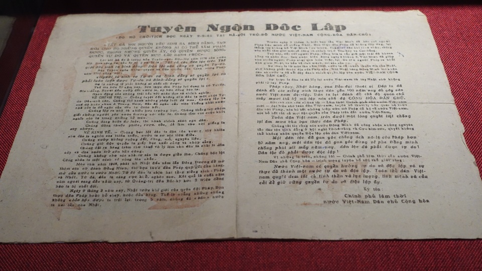 Truyền đơn Tuyên ngôn độc lập, Lời thề độc lập của mặt trận Hà Nội in gửi vào nội thành Hà Nội để tuyên truyền.