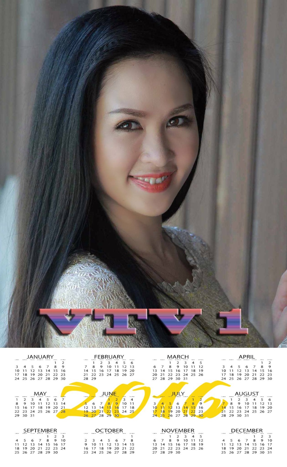 Nhan sắc “hoa hậu” của BTV sắp rời khỏi bản tin Thời sự 19h - 13 Thuý Hằng được chọn là gương mặt ảnh lịch của VTV 2016.