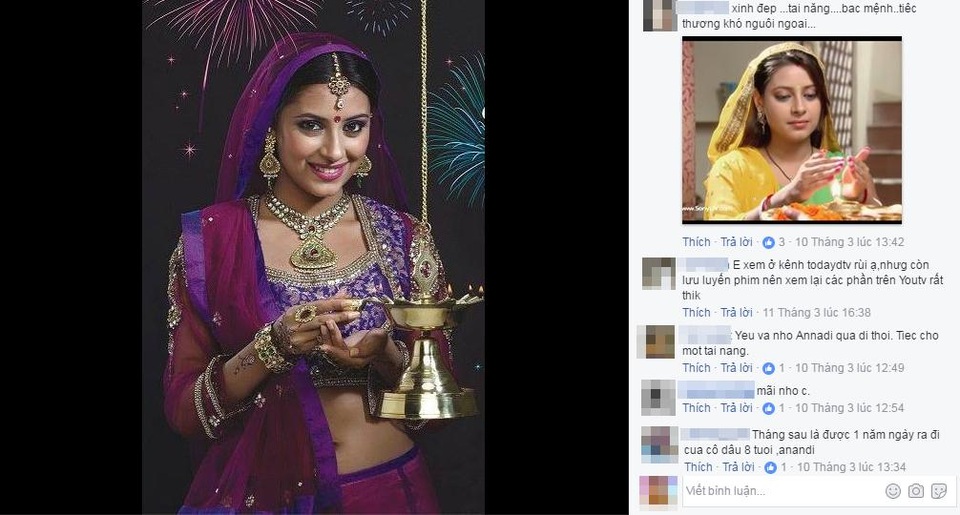 Khán giả Việt kỷ niệm ngày mất của “Cô dâu 8 tuổi” Pratyusha Banerjee - 5 Nhiều lời chia sẻ và cầu nguyện đã được gửi đến Pratyusha Banerjee.