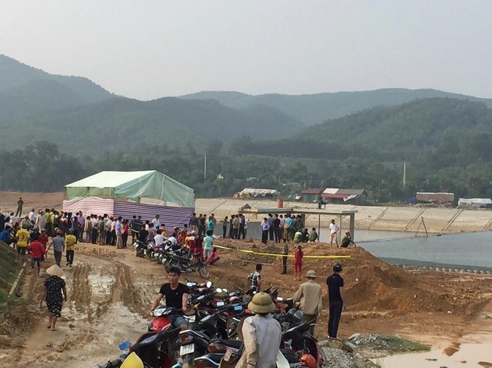 Tìm thấy thi thể trung úy công an sau 3 ngày mất tích - 1 Khu vực phát hiện thi thể anh Cường