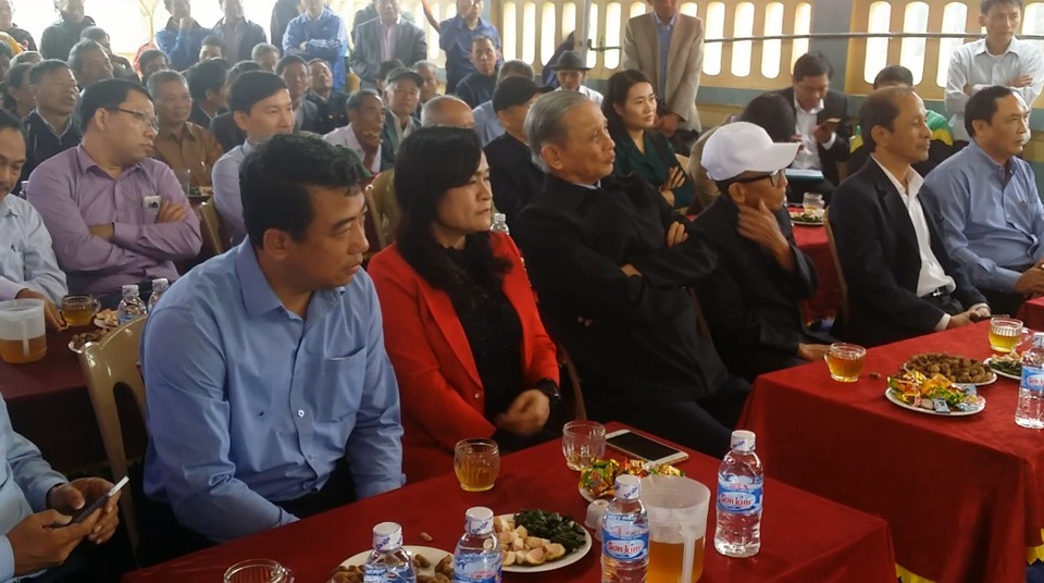 Hà Tĩnh: Khánh thành Lăng mộ danh nhân họ Nguyễn Đức lục chi - 1 Các đại biểu tỉnh Hà Tĩnh cùng huyện Lộc Hà dự lễ khánh tiết Khu lăng mộ