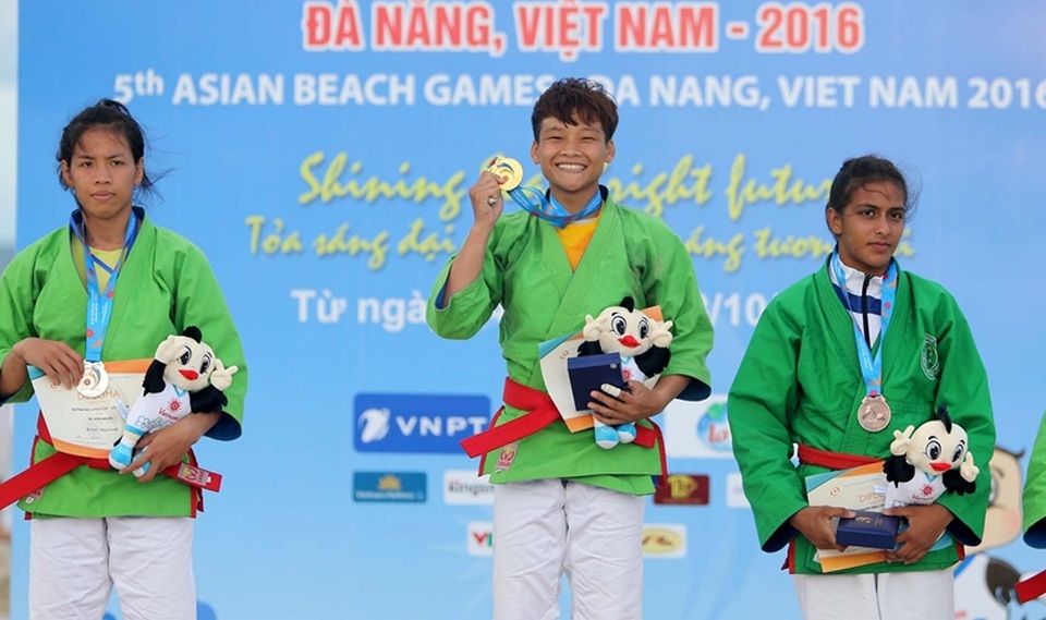 Kurash Việt Nam lập kỳ tích, đại thắng tại ABG 5 - 2 Nhiều cặp VĐV Việt Nam chia nhau HCV và HCB tại các nội dung thi của bộ môn Kurash tại ABG 5