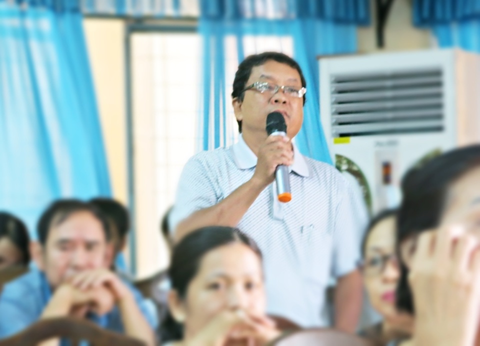 Cử tri Đào Trọng trình bày mong muốn Đảng, Nhà nước truy tặng danh hiệu Anh hùng lao động cho ông Nguyễn Bá Thanh - cố Bí thư Thành ủy Đà Nẵng