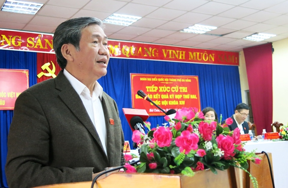 Ông Đinh Thế Huynh - Ủy viên Bộ Chính trị, Thường trực Ban Bí thư Trung ương Đảng cùng các ĐBQH TP Đà Nẵng tiếp xúc cử tri sáng nay 30/11