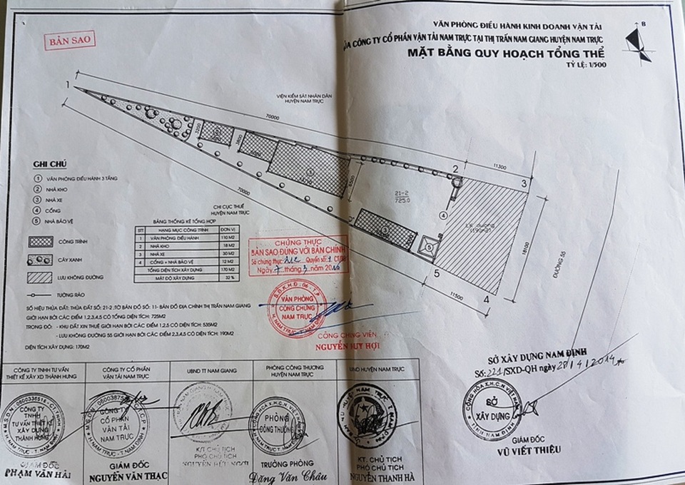 Trạm xăng nội bộ không phép, huyện yêu cầu tháo dỡ, doanh nghiệp “lặng thinh” - 2 Sơ đồ quy hoạch mặt bằng tổng thể không có quy hoạch xây dựng trạm xăng