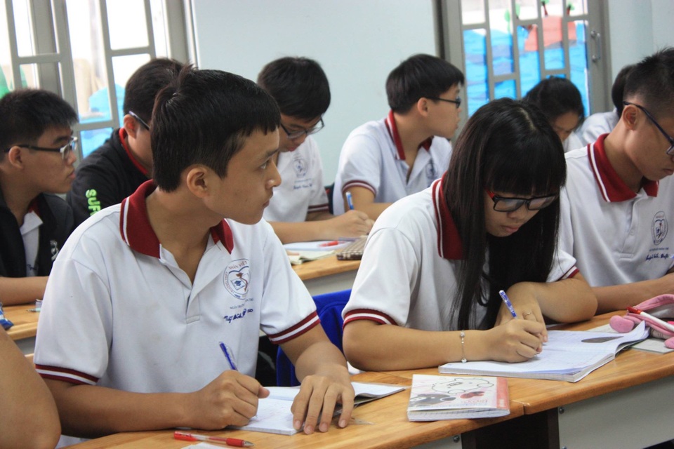 Học sinh THPT tại một trường ở TPHCM