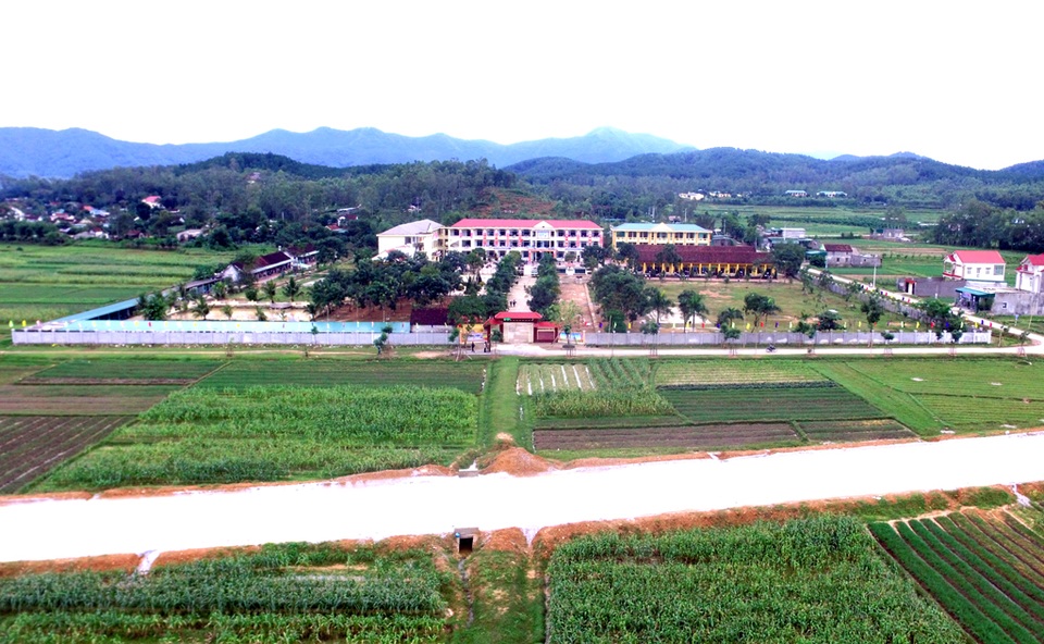 Toàn cảnh ngôi Trường THPT Nghi Lộc 5 hôm nay.