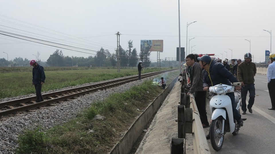 Hiện trường vụ tai nạn.