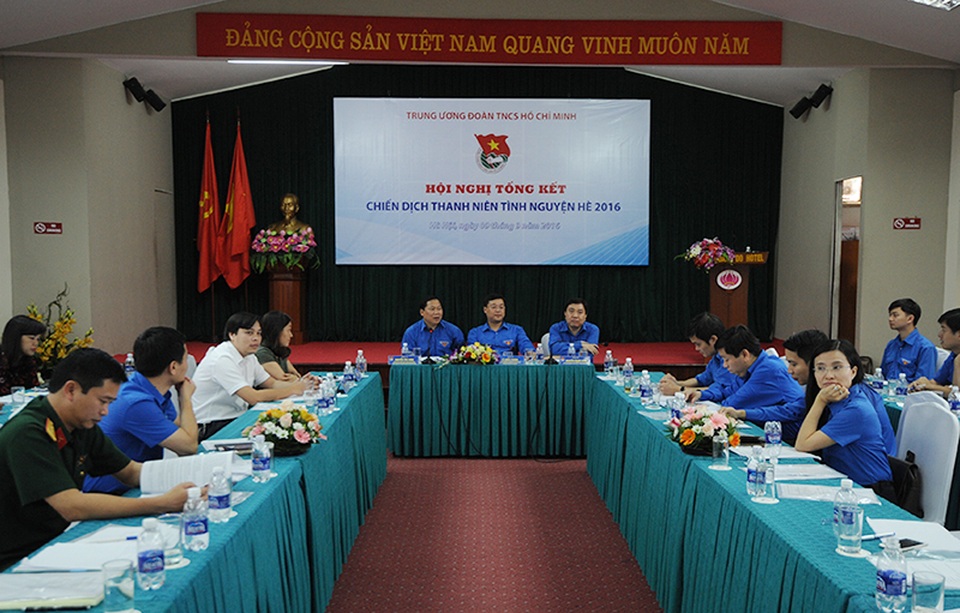 Địa phương gặp khó vì đoàn tình nguyện đến... quá đông - 1 Hội nghị tổng kết Chiến dịch thanh niên tình nguyện Hè 2016