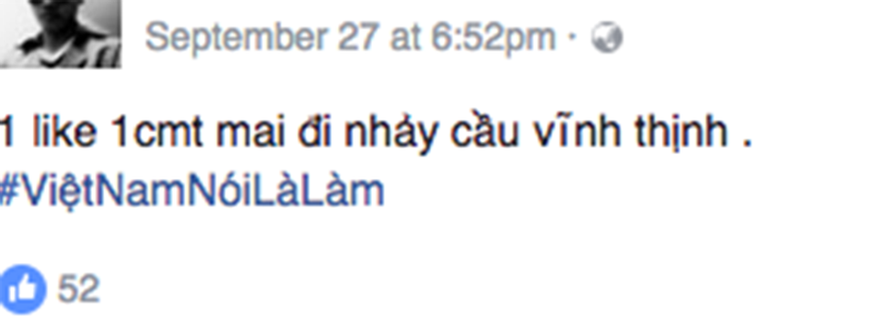 Những lời thách thức câu Like có xu hướng càng ngày càng gia tăng mức độ nguy hiểm.