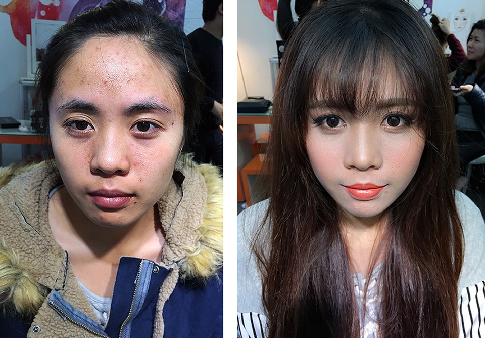 Chùm ảnh "thật không thể tin được" sự ảo diệu của trang điểm - 3 Make-up (trang điểm) giúp che đi những khuyết điểm khiến cho các cô gái không tự tin. Đó chính là ý nghĩa của make-up