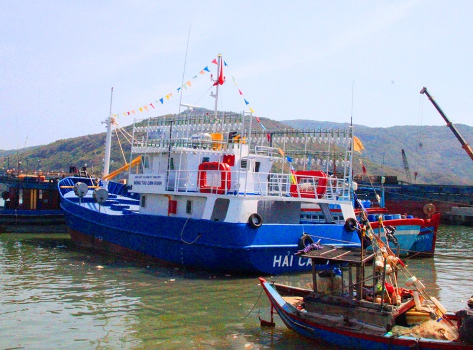 Một tàu vỏ théo của ngư dân tỉnh Bình Định đóng theo Nghị định 67 của Chính phủ (ảnh minh họa)