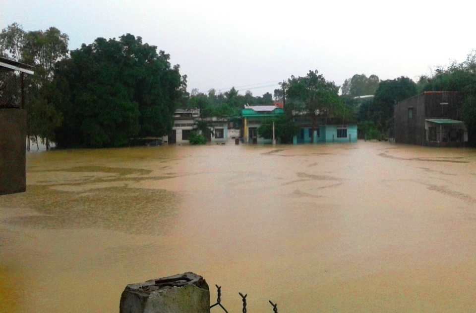 Gần như 11 huyện, thị xã, thành phố ở Bình Định đều bị ngập nước với gần 65.000 hộ dân bị ngập lụt, nhiều địa phương bị cô lập