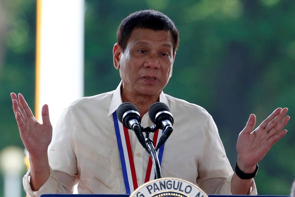 Tổng thống Philippines Rodrigo Duterte (Ảnh: Reuters)