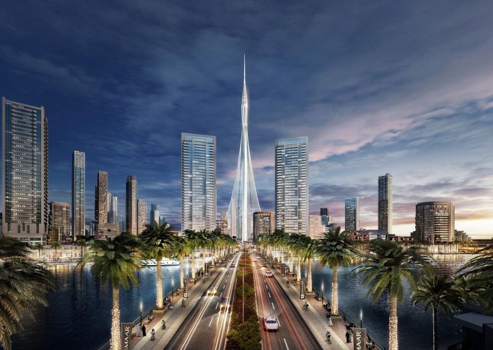 Mô hình tòa tháp cao nhất thế giới mà Dubai đang xây dựng, dự kiến trình làng vào năm 2020.