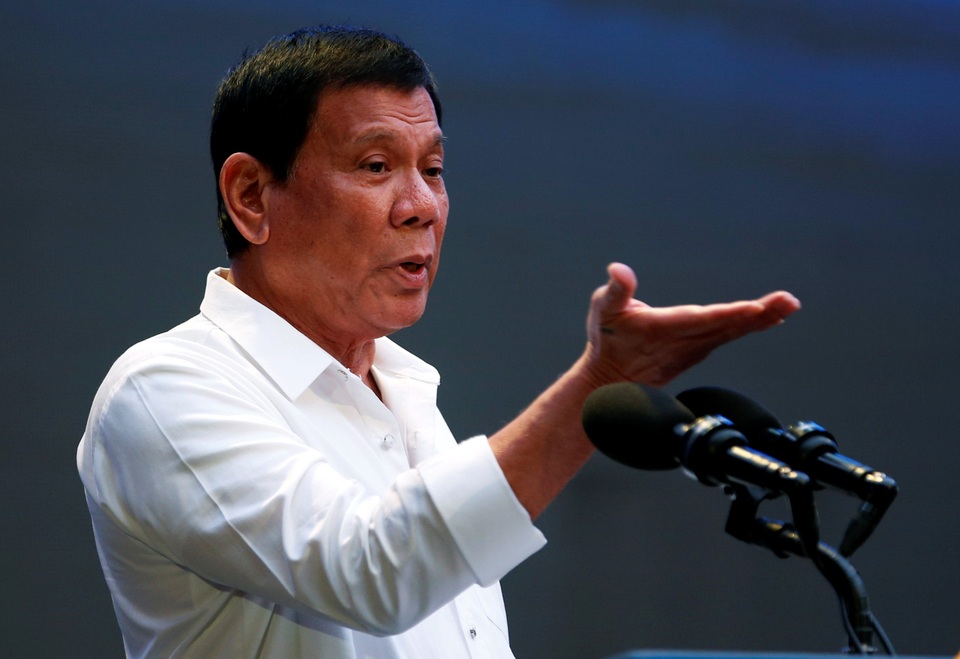 Tổng thống Philippines Rodrigo Duterte (Ảnh: Reuters)