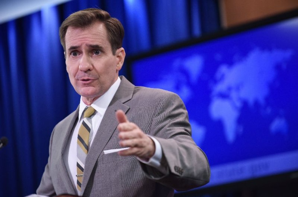 Phát ngôn viên Bộ Ngoại giao Mỹ John Kirby (Ảnh: AFP)