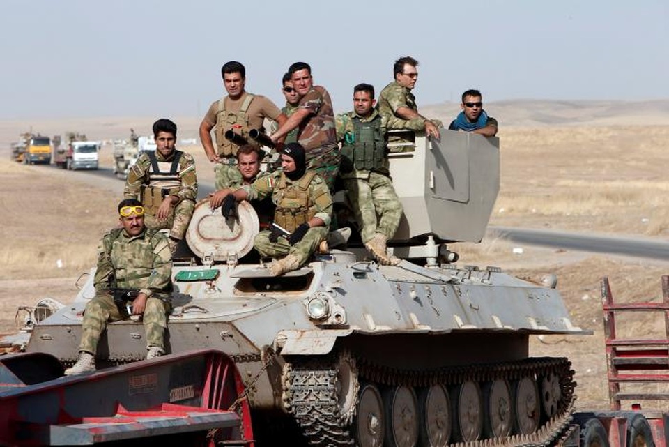 Chiến dịch giải phóng Mosul và tác động tới bầu cử Mỹ - 1 Quân đội Iraq trong chiến dịch tái chiếm Mosul. (Ảnh: Reuters)