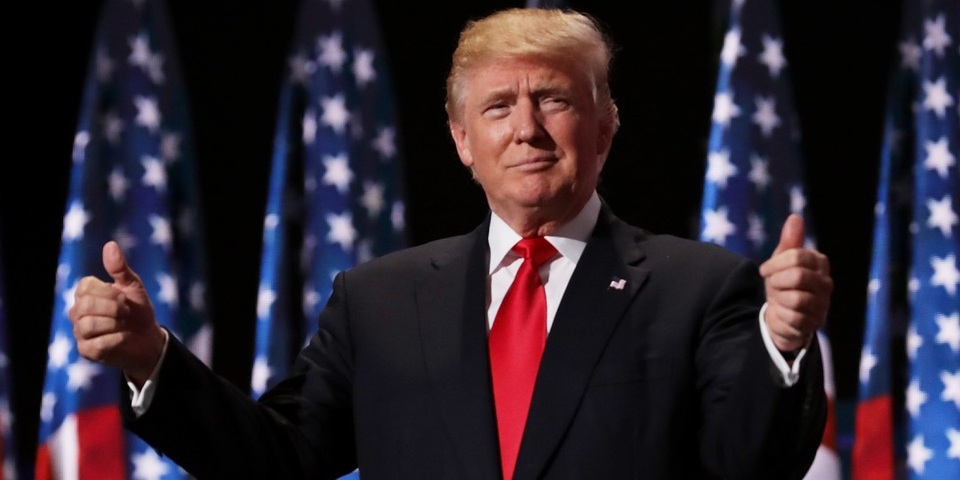Đường tới Nhà Trắng của tỷ phú Donald Trump - 27 Ngày 8/11, ông Donald Trump đã vượt qua bà Hillary Clinton trong cuộc tổng tuyển cử cuối cùng và trở thành tổng thống thứ 45 của nước Mỹ. (Ảnh: Getty)