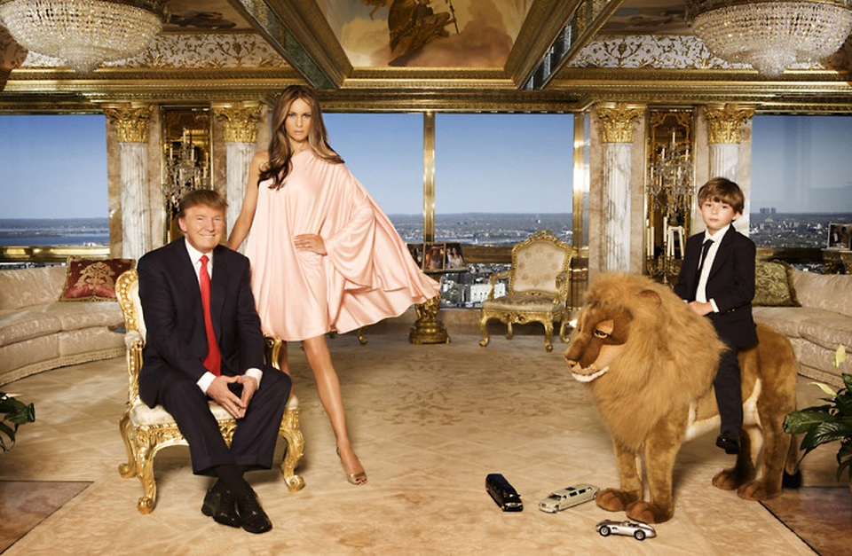 Cận cảnh “cung điện trên không” của Tổng thống đắc cử Donald Trump - 1 Căn penthouse 3 tầng tọa lạc trên tầng 66 của Tháp Trump nổi tiếng ở 725 Fifth Avenue, New York là nơi ở của tỷ phú Donald Trump cùng vợ, bà Melania Trump và con trai út 10 tuổi, Barron Trump. (Ảnh: DM)