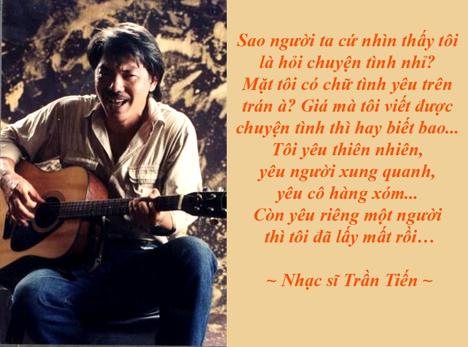 Người hát nhạc Trần Tiến hay nhất không phải Hà Trần - Nhạc sĩ “Mặt trời bé con” chia sẻ, ông không có nhiều chuyện tình như mọi người vẫn tưởng. Ông cũng tiết lộ, nhiều người hát nhạc ông rất hay và những người hát hay nhất không phải ca sĩ Trần Thu Hà, Tùng Dương…