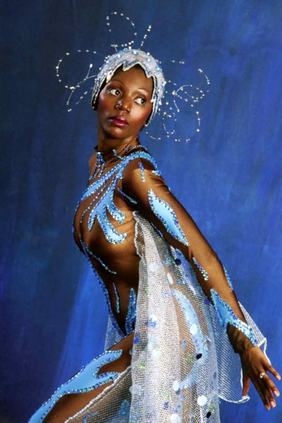 Liz Mitchell thời trẻ khi còn gắn bó với Boney M nguyên bản