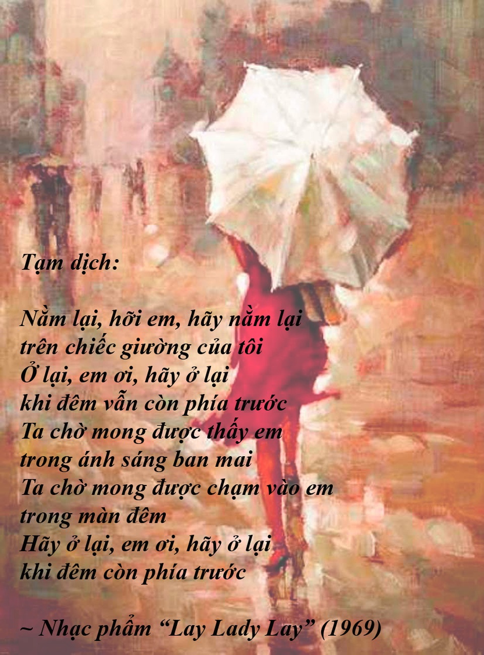 Đi tìm ý thơ trong lời nhạc của “nhạc sĩ đoạt Nobel Văn học” - 14 Đi tìm ý thơ trong lời nhạc của “nhạc sĩ đoạt Nobel Văn học” - 14