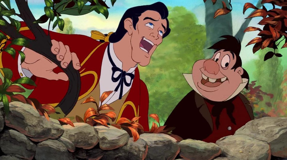 Nhân vật Gaston trong phiên bản hoạt hình 1991.