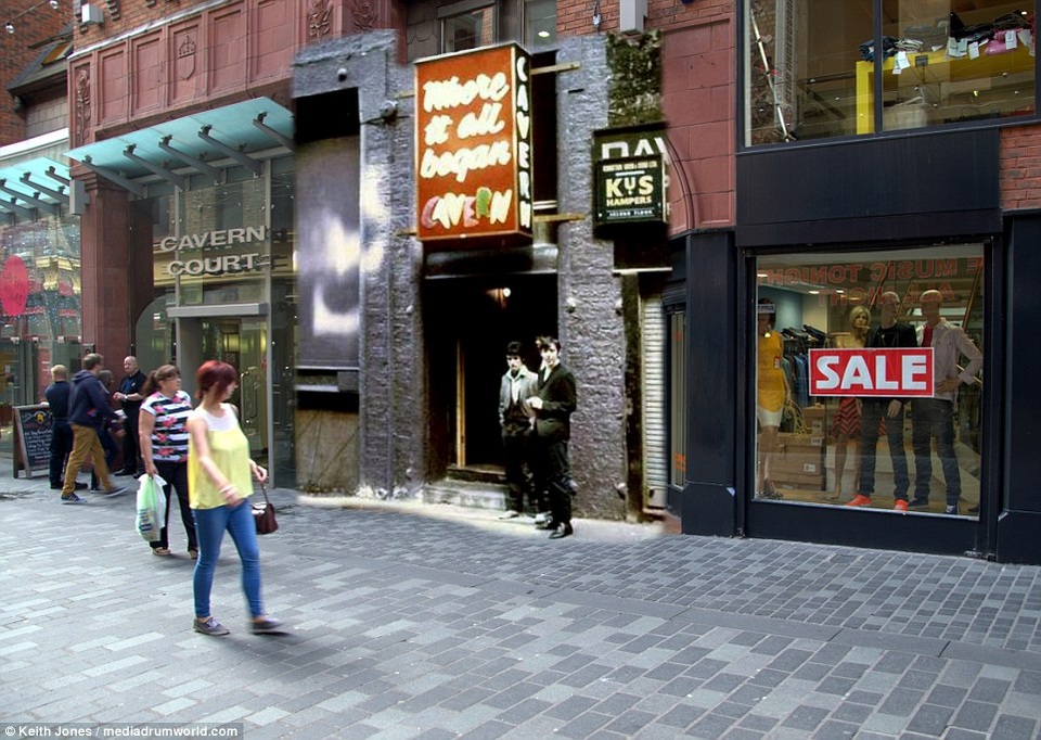 Quán bar Cavern Club ngày ấy - bây giờ. Đã hơn nửa thế kỷ trôi qua, bốn chàng trai của The Beatles ngày ấy giờ chỉ còn lại hai, với Paul McCartney và Ringo Starr. Cả hai đều đã ở tuổi ngoài “thất thập”.