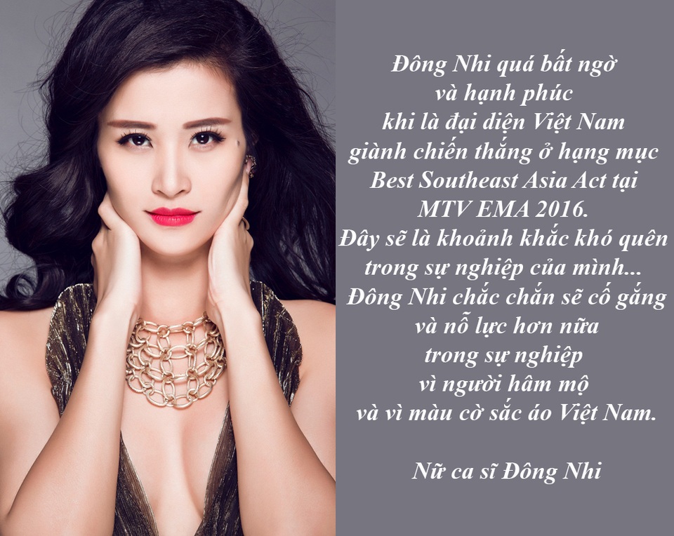 Nỗi ân hận của Vân Dung và niềm kiêu hãnh của NSND Thái Bảo... - 5
Đông Nhi đoạt giải tại Châu Á tại MTV EMA 2016