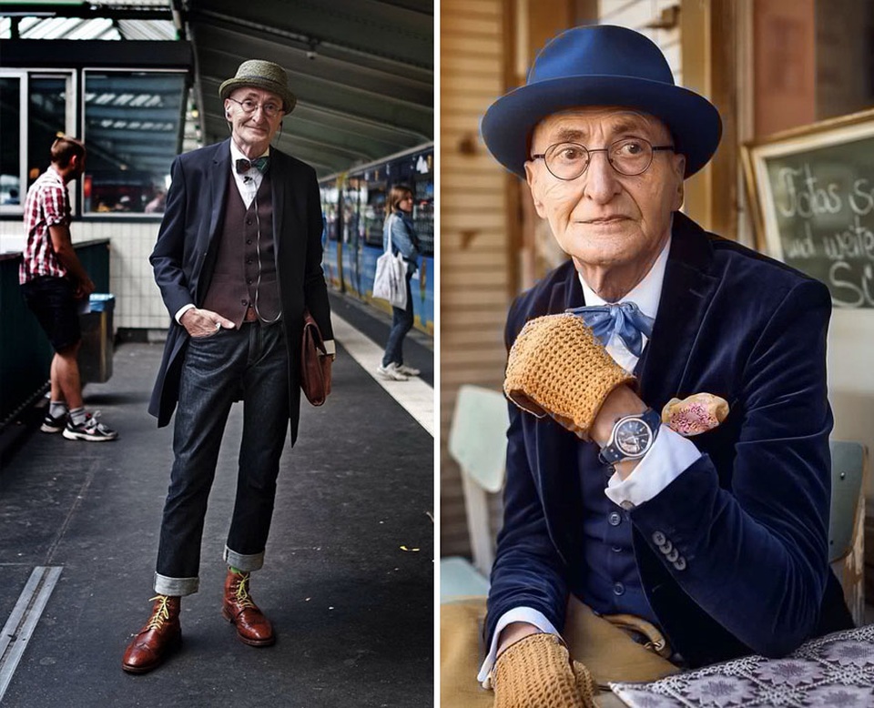 Người mẫu Đức Günther Krabbenhöft (71 tuổi) vốn là một đầu bếp. Không chỉ trân trọng vẻ đẹp ẩm thực, ông Krabbenhöft còn rất yêu vẻ đẹp thời trang và thường không ngần ngại lựa chọn cho mình phong cách ấn tượng mỗi khi đi ra khỏi nhà. Khi bắt đầu biết tới mạng xã hội và chia sẻ những bức ảnh “tự sướng” của mình, ông Krabbenhöft đã được báo chí trong nước nhắc đến vì phong cách thời trang của ông không khác gì một “fashionista” chính hiệu.