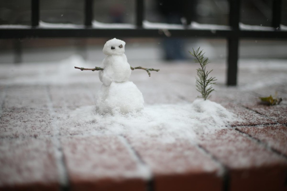 Tuyết rơi ở thành phố Portland, bang Oregon, Mỹ.