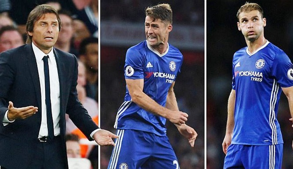Tức giận, HLV Conte thẳng tay “trảm” hai tội đồ sau trận thua Arsenal - 1 Gary Cahill và Ivanovic mất suất đá chính ở Chelsea