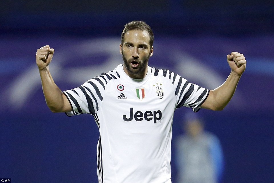 Higuain lập công, Juventus đại thắng 4-0 trước Dinamo Zagreb - 2 Higuain đóng góp 1 bàn thắng cho Juventus