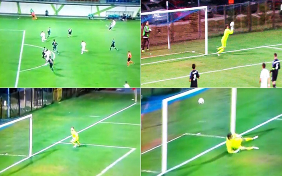 Tình huống quay chậm sai lầm của Luca Zidane