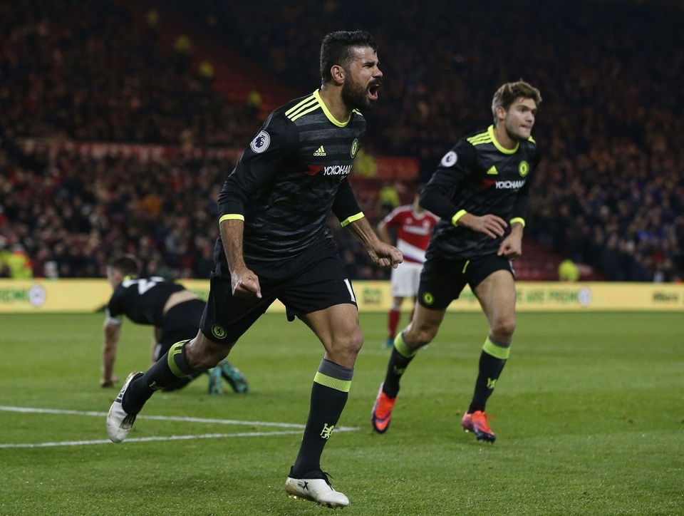 Đội hình tiêu biểu vòng 12 Premier League: Người hùng không ngờ - 3 Diego Costa ngày càng bùng nổ