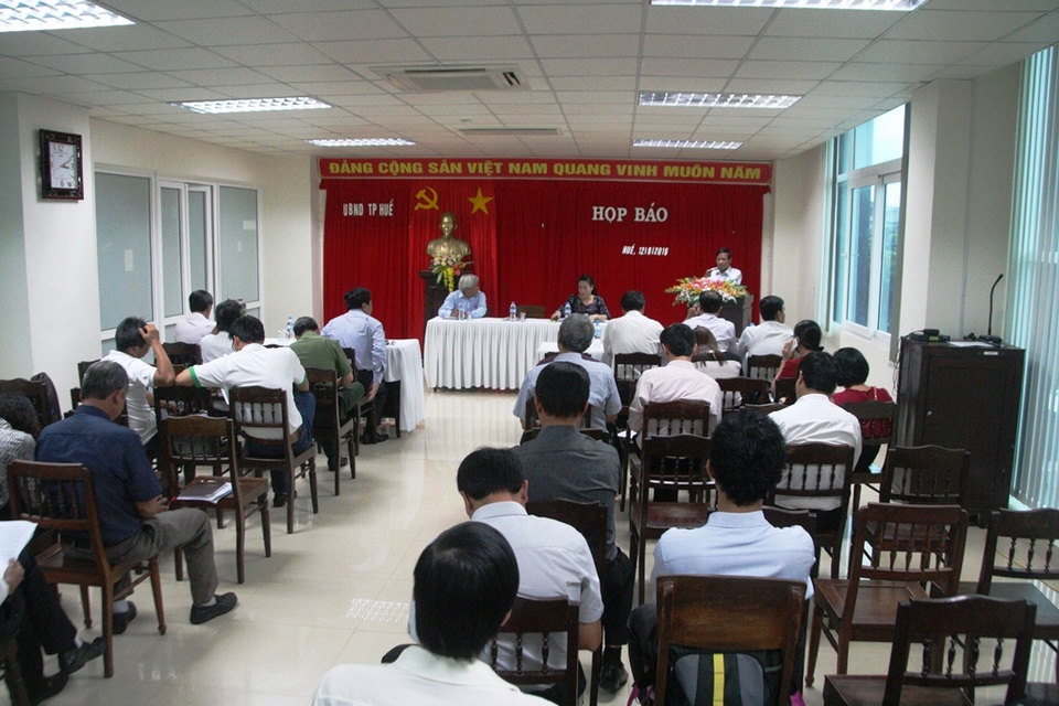 Họp báo chiều 12/9 về việc cưỡng chế khu đất, nhà số 62 đường Nguyễn Huệ, TP Huế