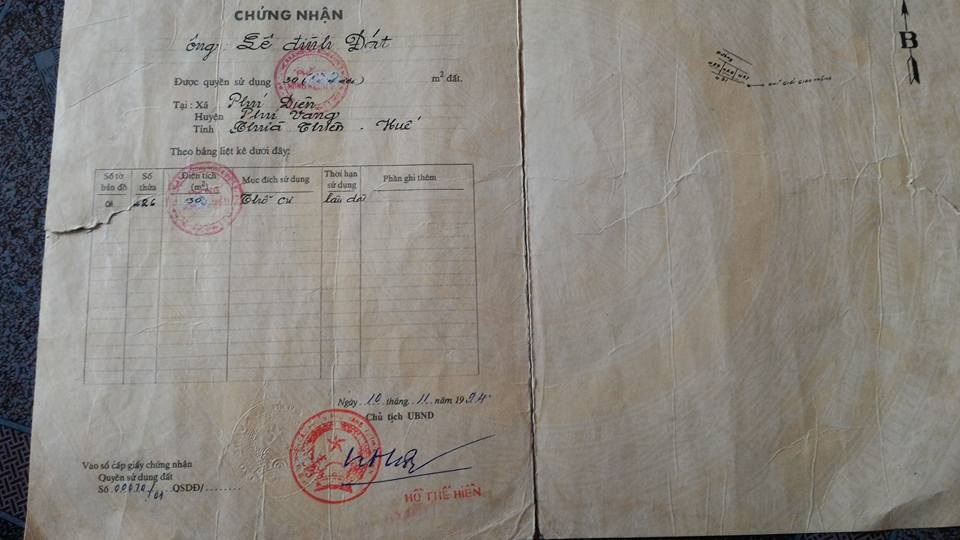 Hàng chục sổ đỏ bị điều chỉnh giảm diện tích đất bằng cách… tẩy xóa - 4 Hàng chục sổ đỏ bị điều chỉnh giảm diện tích đất bằng cách… tẩy xóa - 4