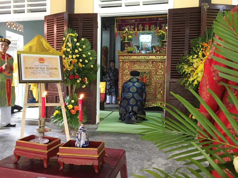 Lễ kỵ vua Hiệp Hòa lần thứ 133 (ảnh: Sơn Nguyễn)