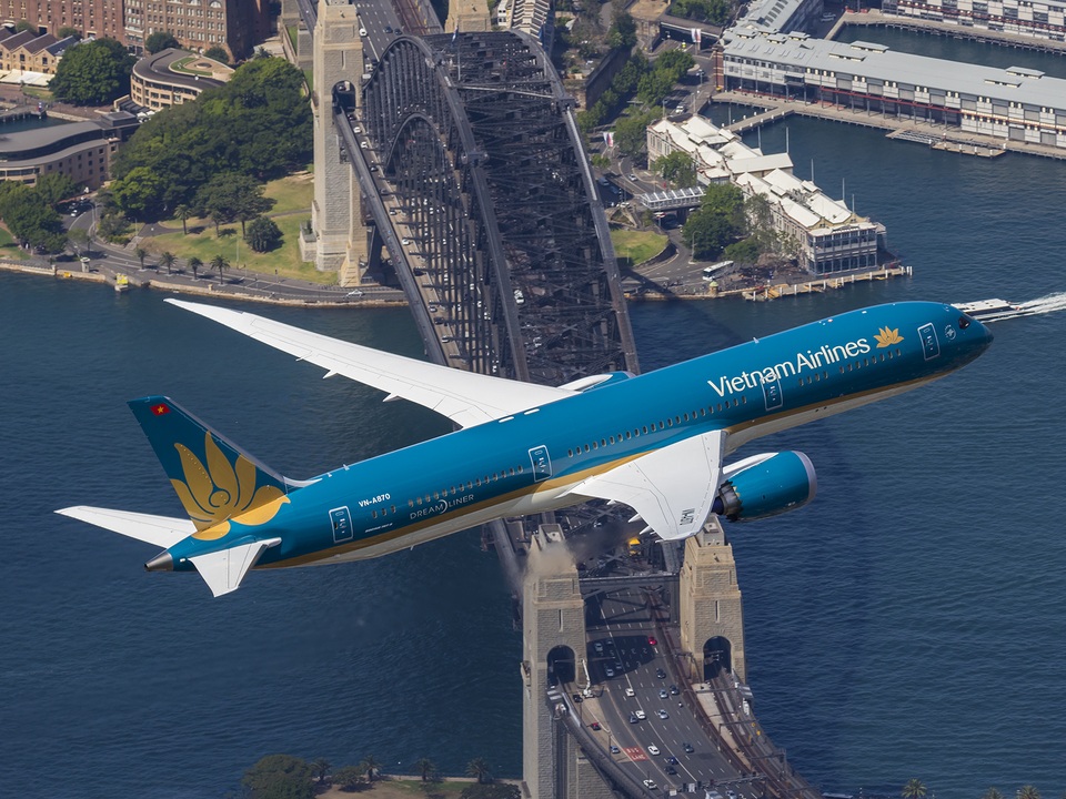 Chính thức khai thác Boeing 787 trên đường bay thẳng Việt Nam - Australia - 3 Vietnam Airlines đang khai thác với tần suất hàng ngày tới Australia