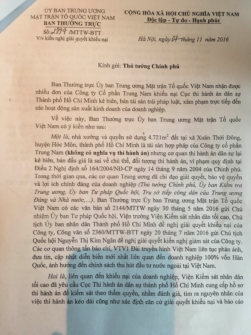 Vụ thi hành án kiểu "kì lạ": Sai phạm khi kê biên bán tài sản hợp pháp của doanh nghiệp? - 2