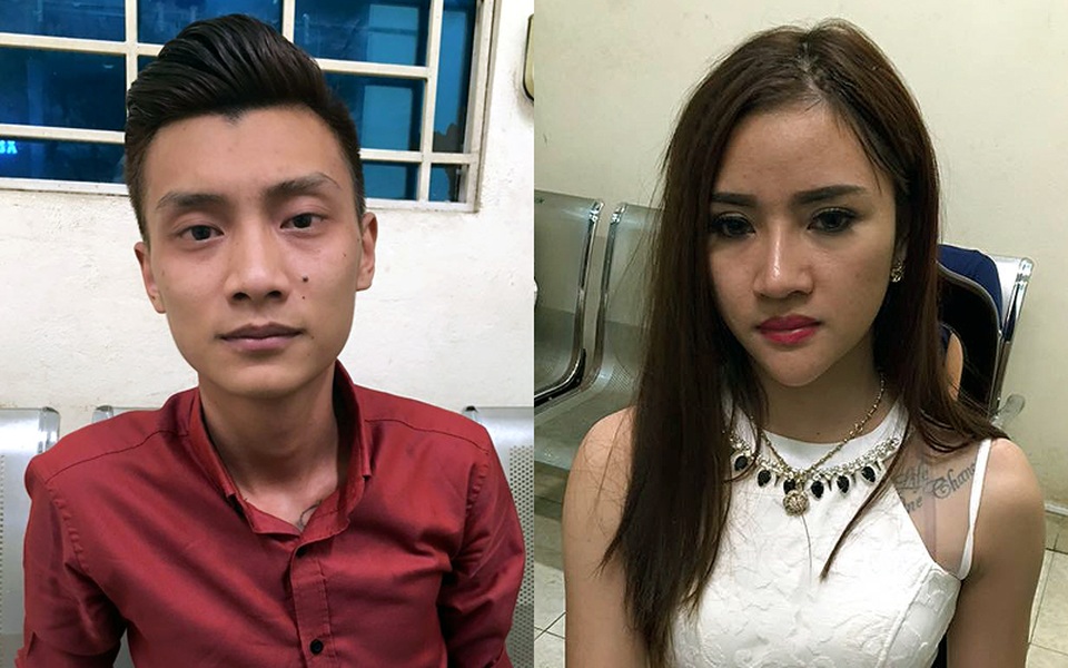 Đôi nam nữ vừa đi bay về thì bị 141 bắt giữ.