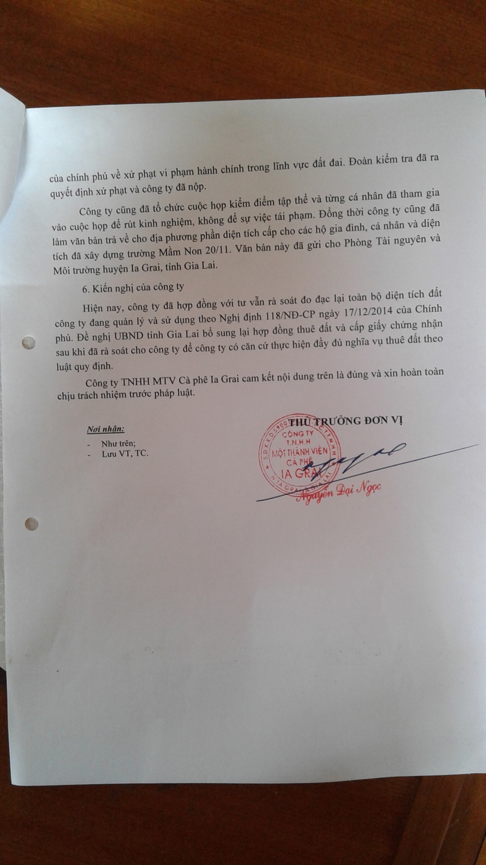Công ty tự ý “chia” đất thuê của nhà nước và thu tiền - 2 Công ty tự ý “chia” đất thuê của nhà nước và thu tiền - 2
