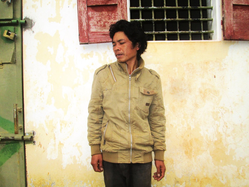 Đối tượng Hyuih tại cơ quan điều tra huyện Chư Păh